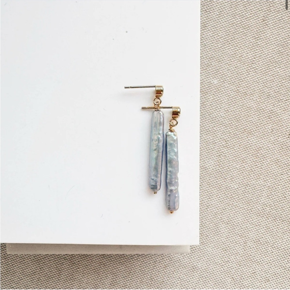 Sarah Cornwell Jewelry Sterling Silver Pearl Drop Earrings